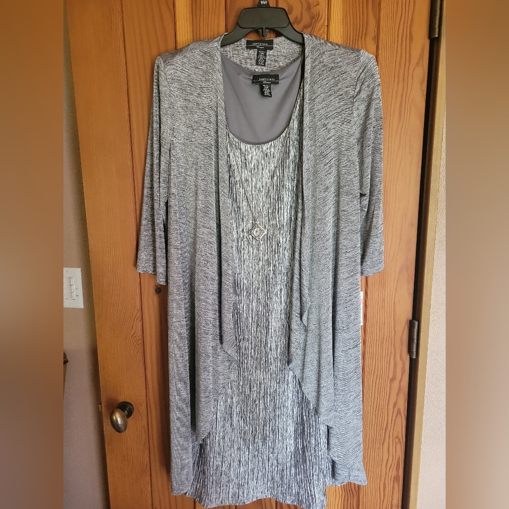NWT R & M Richards dress with jacket and necklace